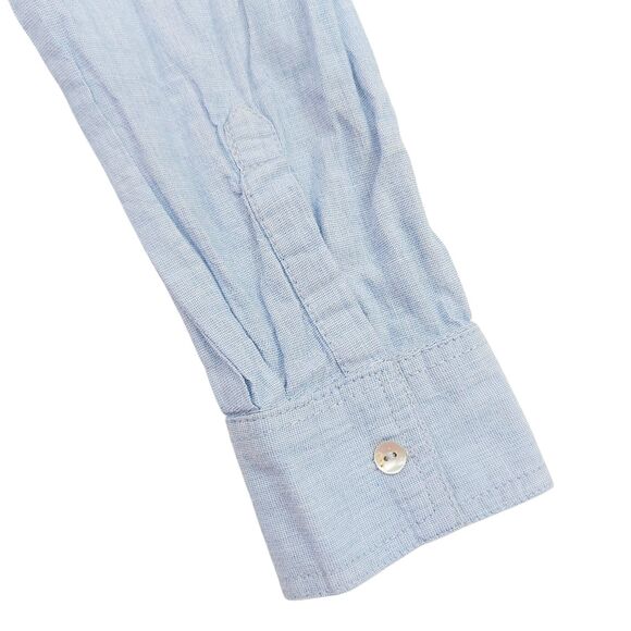 Lola River Shirt Womens Medium Blue 100% Cotton Long Sleeve Soft Casual Office - Picture 6 of 10